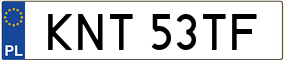 Trailer License Plate